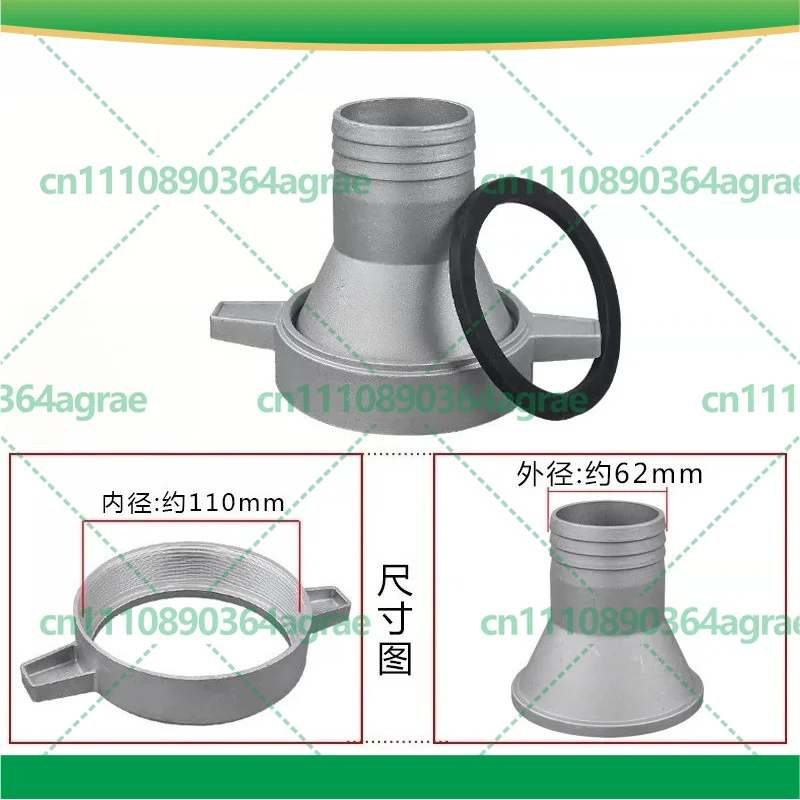 Aluminum Reducer Flange Outlet Connector 4 Inch To 3‑2.5 Inch For Self‑Priming Water Pump Garden Power Tool Accessories