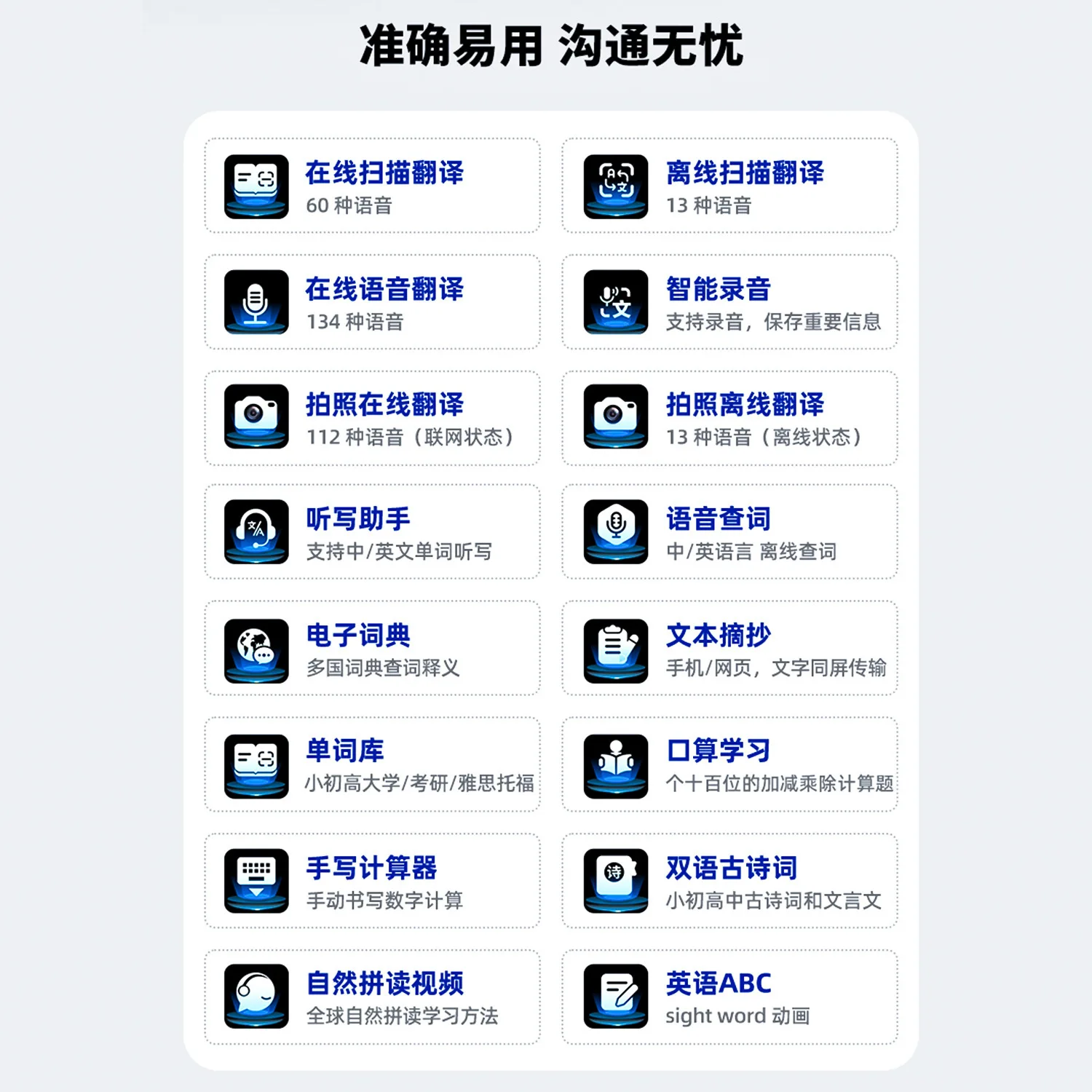 Offline Translation Pen Voice Translator GPT Smart AI Scan Reader Device Text Scanning Reading Translator WiFi/BT Tool