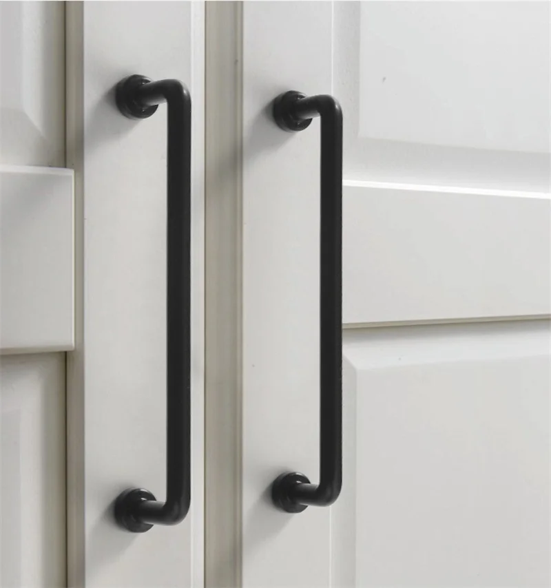 Long Bar Wardrobe Handles Retro Bronze Cabinet Door Drawer Knobs Kitchen Cupboard Closet Handles Furniture Pull For Home Decor