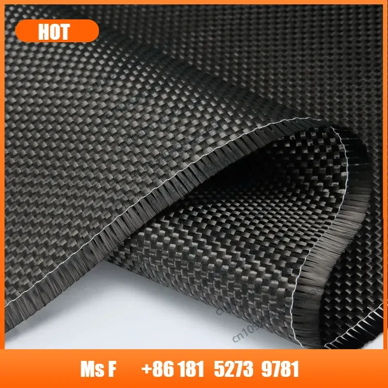 1m² T700 12K Carbon Fiber Fabric 400gsm/480gsm/600gsm Plain & Twill Weave For Car Interior Wrapping & Composite Reinforcement