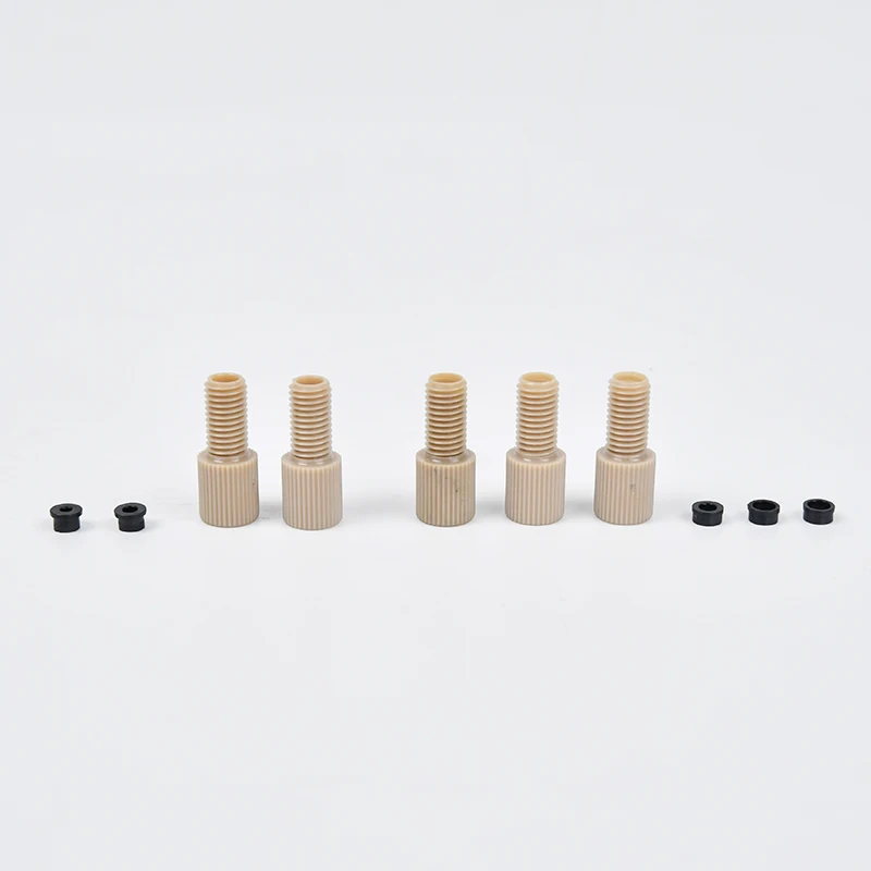 Top Manufacturer's Black Flanged Fittings PEEK Sanitary Use Pipe Good Price for FEP or PTFE Tubing