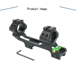 One piece sight bracket, 20mm Picatini and Weaver rails, 24.5/30mm pipe diameter sight bracket ring, bubble level integrated