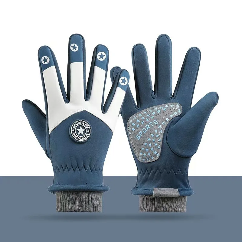 AliExpress NONE Cycling Children's Gloves Autumn Winter Outdoor Non Slip Boy Girl Gloves Hiking Sports Water-Repellent Skateboarding Kids Skiing