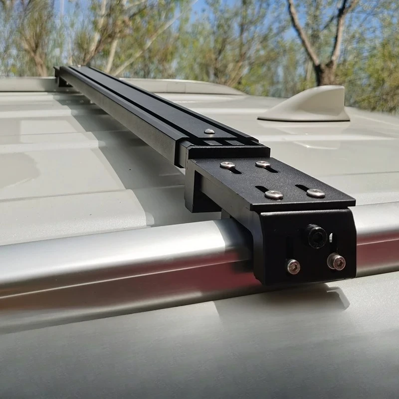Roof frame crossbar Universal aluminum alloy No punching telescopic silent tent Low lying luggage rack crossbar