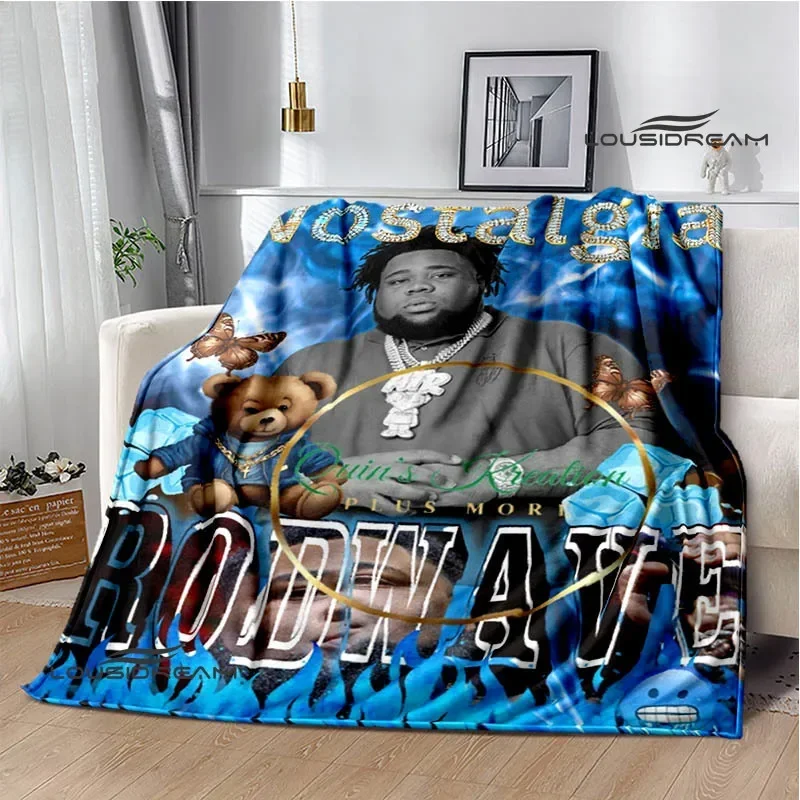 Rapper rod wave printed blanket Warm Flannel Blankets Soft and Comfortable blanket Home Travel Blanket bed linings Birthday Gift