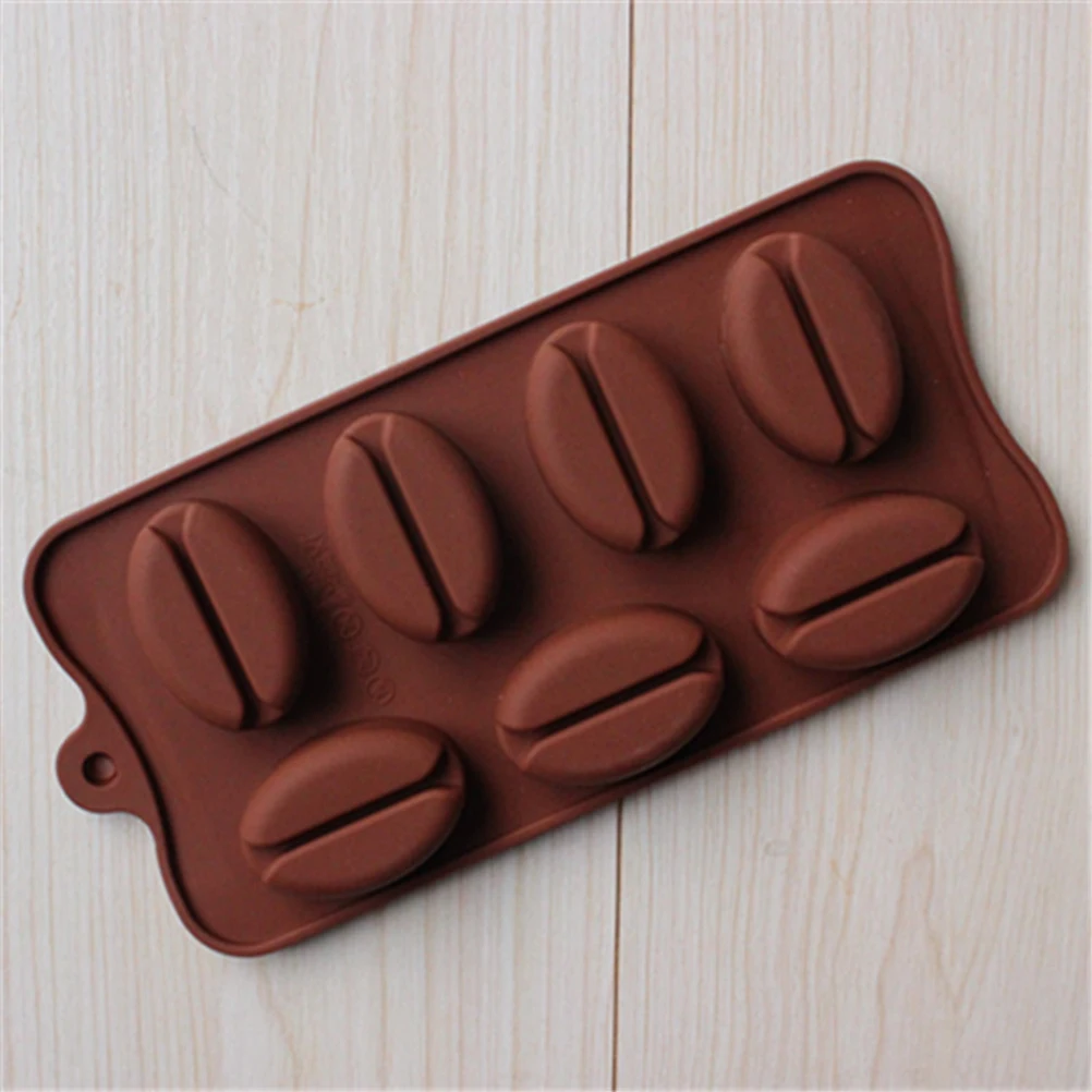 

2PCS Cake Molds Reusable Silicone Chocolate Fondant Candy Bean Shaped Baking Pan Easy Clean DIY Projects Oven Safe