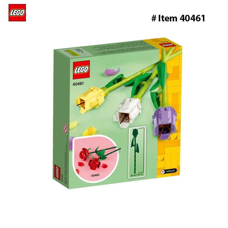 LEGO 40461 Tulips Flower Bouquet 111PCS  DIY Toys For Boys Girl Children Gift ages 8+