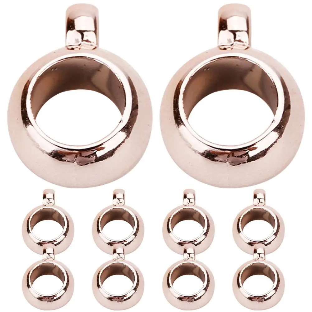 

200 Pcs Pendant Accessories Bulk Large Hole DIY Spacer Beads Jewelry Making Bail Beads Connector Links Necklace Bracelet