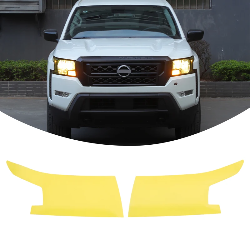 

New Car Headlight Cover Sticker Transparent Headlight Protection Film Front Light Tint Film For Nissan Frontier D41 2022-2026