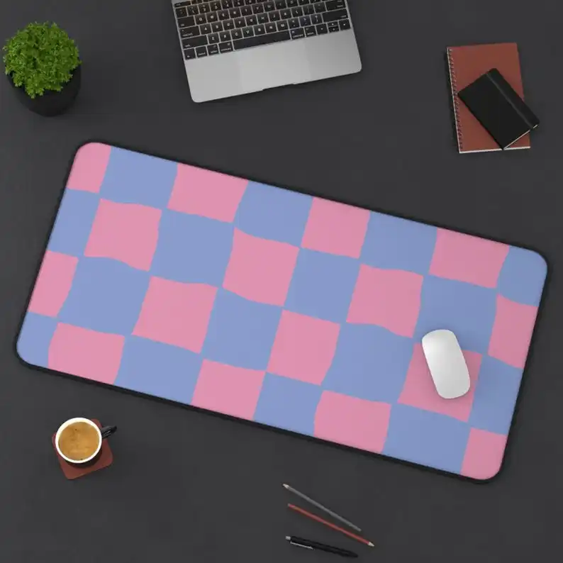

Abstract Plaid Aesthetic Mouse Pad, Comfortable for Gaming Girls' Desktop Decoration, Cute Desk Mat, Unique Desktop Accessory