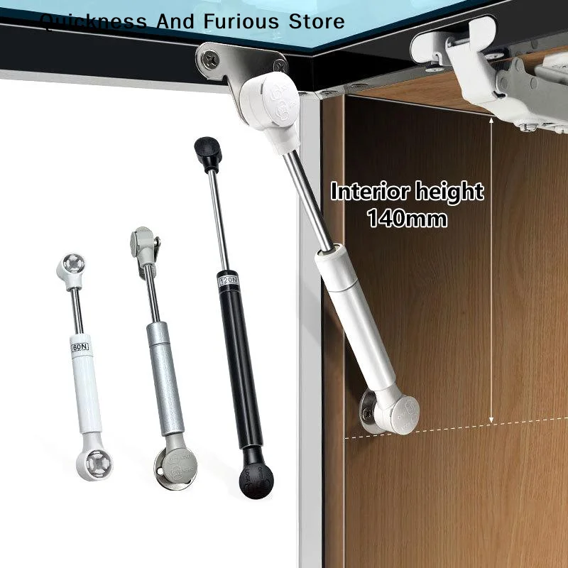 Ultra-Short Gas Struts Aluminum Frame Support Rod For Glass Doors&Cabinets Adjustable Hydraulic Air Pressure Brace Home Hardwar