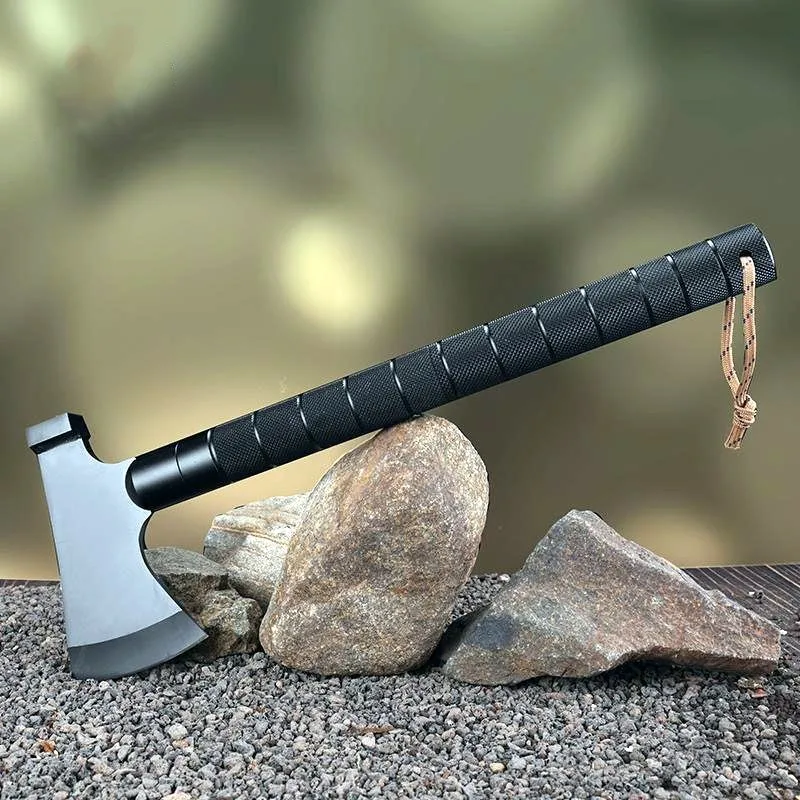 Outdoor Multi-functional Portable Survival Axe tactical self-defense tool for jungle camping and tree chopping Christmas Gift