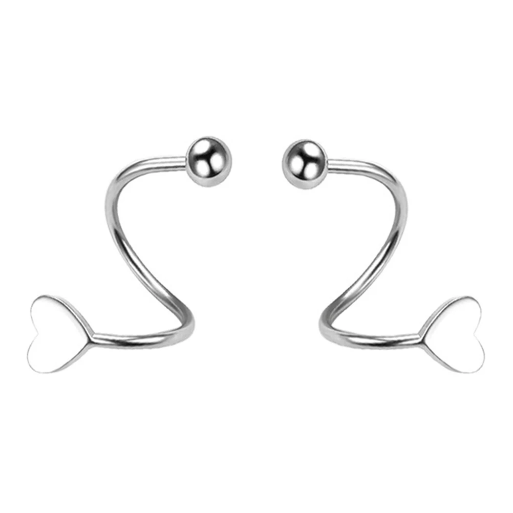 

Heart Shaped Earrings Lightweight Fashion Women Accessories Comfortable Chic Girls Ear Cuff Ear Accessories Jewelry
