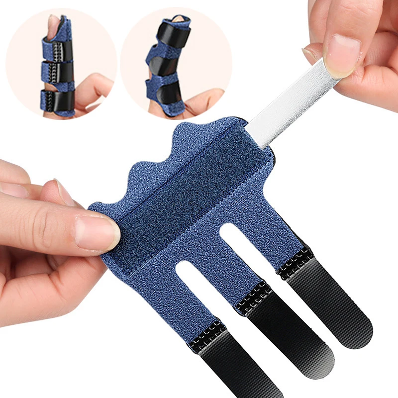 

1pcs Adjustable Finger Corrector Splint Pain Relief Finger Brace Support Hand Splint Fix Strap Protector For Arthritis Joint