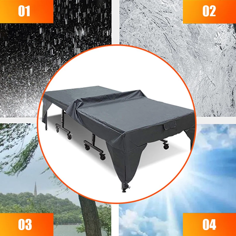 190T/210D Ping Pong Table Cover Outdoor Indoor Waterproof Tennis Table Cover Storage Protect Dustproof Protector Furniture Case