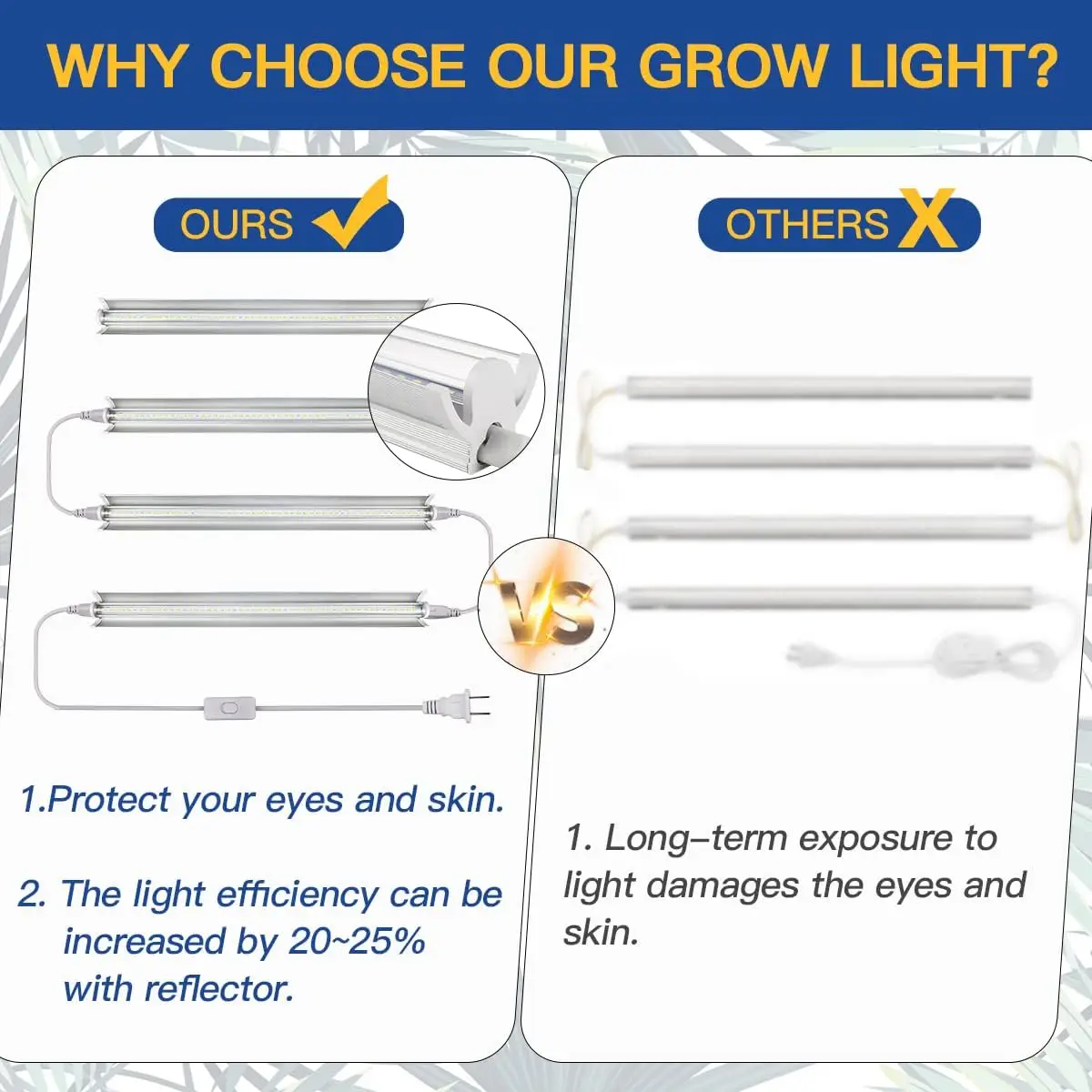 Lampa do uprawy roślin T5, pełne spektrum, AC85-265V, LED, hydroponika, warzywa, sukulenty.