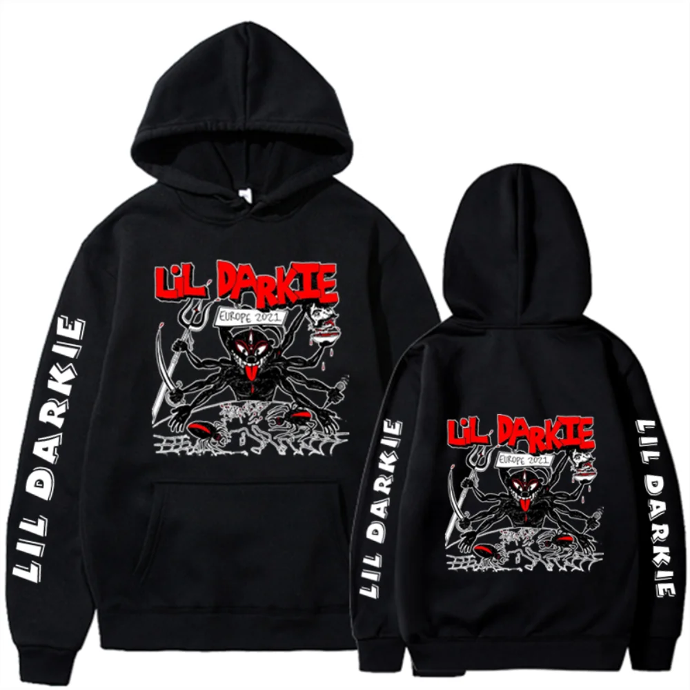 

Lil Darkie-Hoodies de manga comprida para homens e mulheres, moletom com capuz, streetwear, doce, inverno