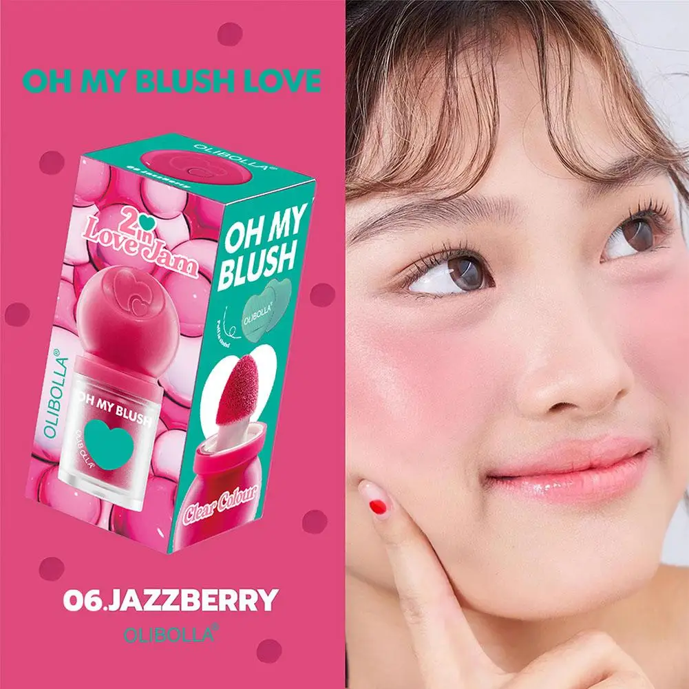 天然液体着色チーク,絹のような光沢のあるメイク,顔の輪郭,ヌードルージュ,化粧品,高品質,w0l7,1個