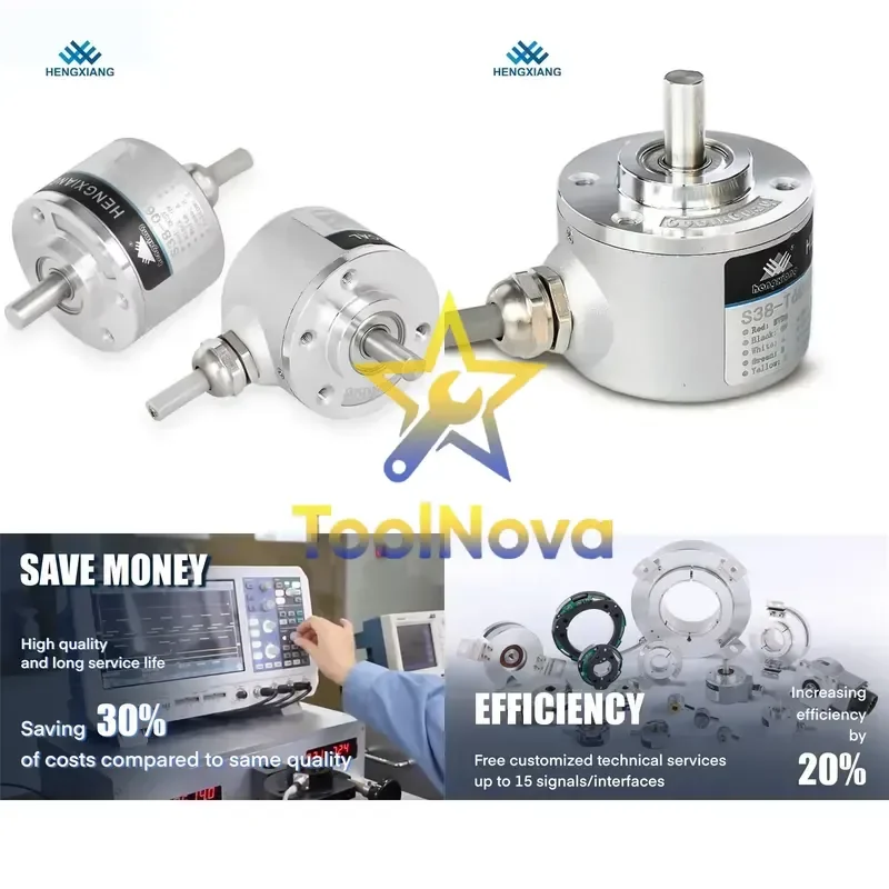 2026Hotsale* HENGXIANG Incremental Rotary Encoder S38 A38S-6-1000-2-N-24 0VF-036-2MHT-800-015-14E OVW2-01-2MHC-050-00E
