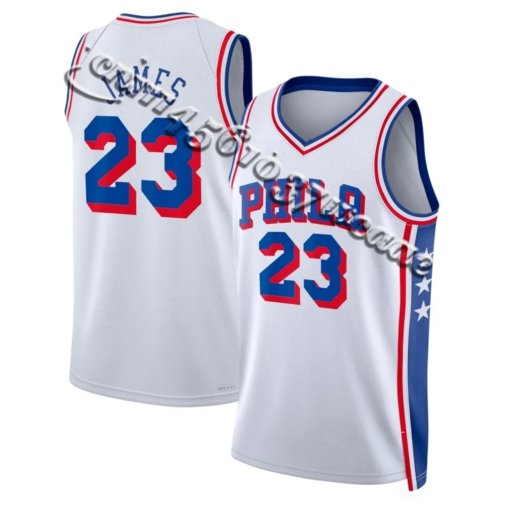 2026 23 Philadelphia Basketball Jersey, Mesh Breathable Sleeveless Sports Uniform for Men FamilyMatching