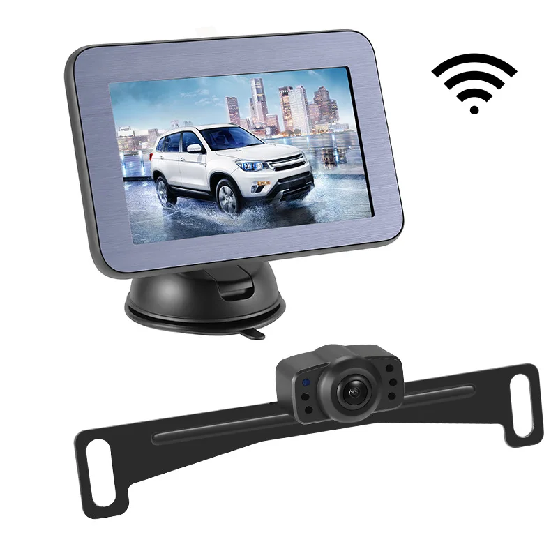 Reversing wireless car rear view camera HD magnetic bracket 5 inch digital wireless display manufacturer wholesale