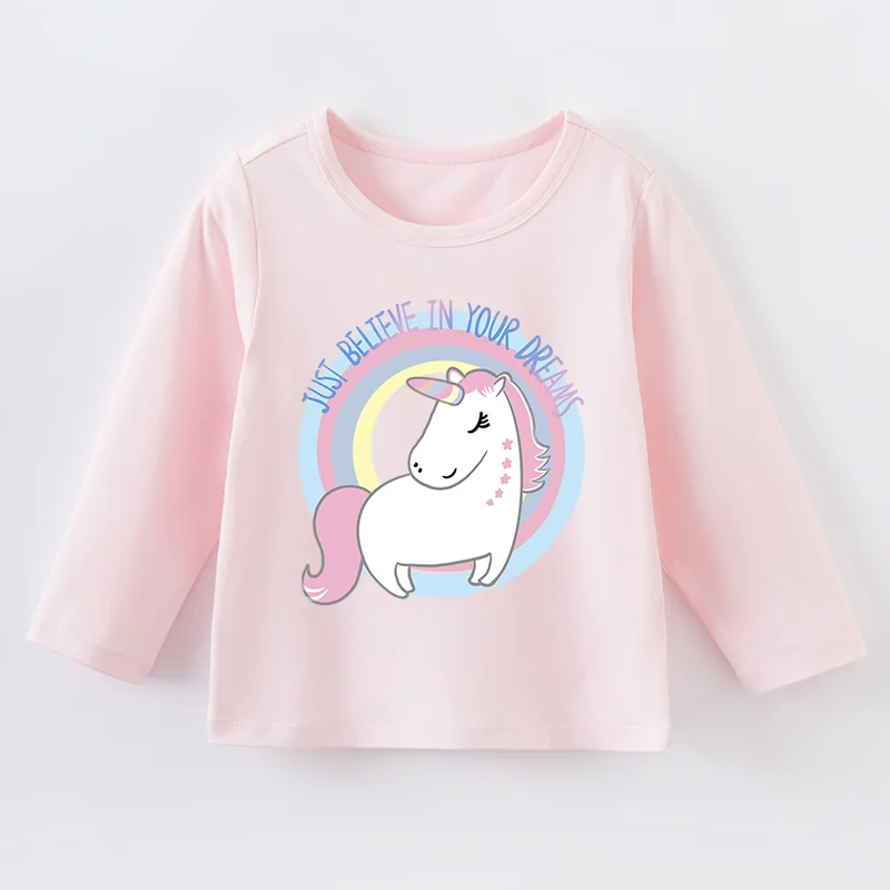

Spring Autumn Casual Fashion Kid Boy Girl Baby Outfit Pink T-shirt Long Sleeve Top New Style Children Outdoor Trendy Cute Lovely
