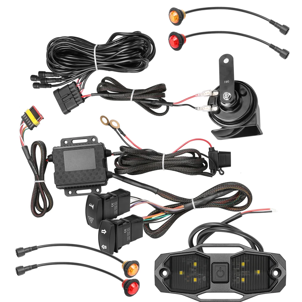 per-can-am-maverick-x3-max-r-2017-2025-led-interni-cupola-roll-bar-mount-w-universale-utv-indicatori-di-direzione-strada-legale-kit-corno