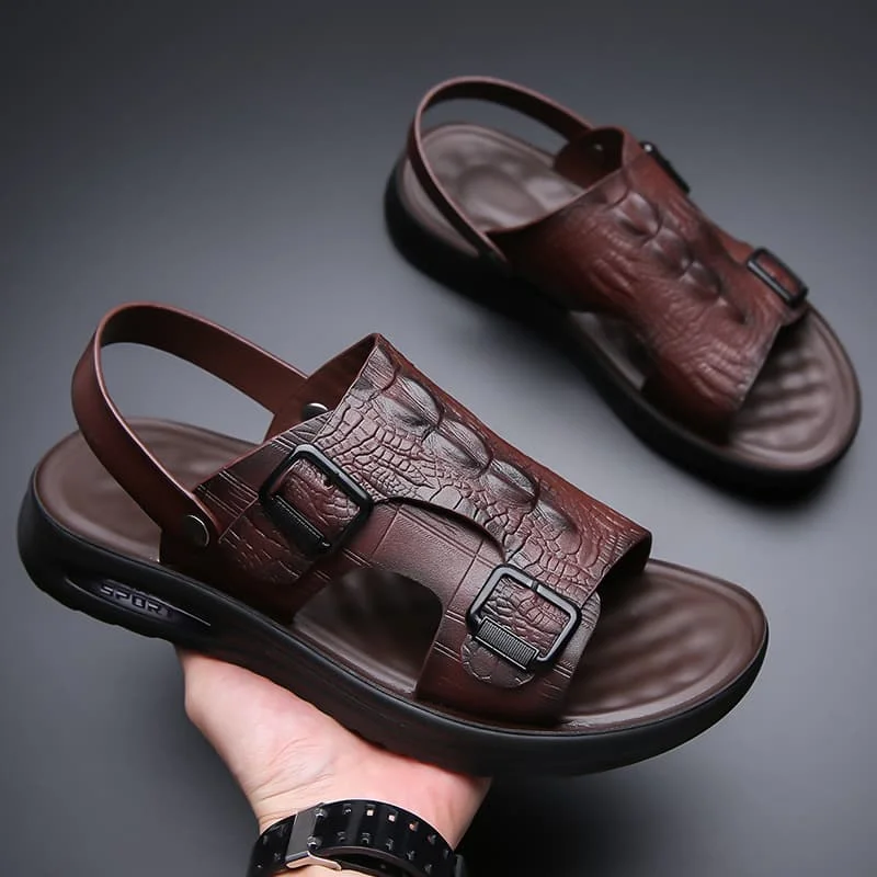 

Новая мужская повседневная обувь, летние уличные противоскользящие мужские сандалии, модные кроссовки, удобная дышащая сетчатая обувь, однотонная обувь