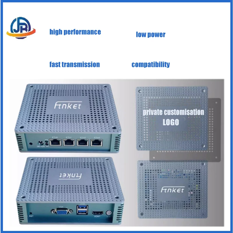 

J4125 Soft Router 2.5G Gigabit 2500M6 Port ROS Industrial Firewall N5105 Server 11 Generation Multi-Network 2.5G Hosting