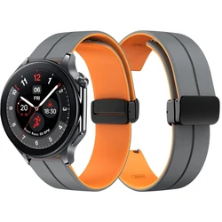 Correa magnética de silicona para OnePlus Watch 2, pulsera de 22mm para OPPO Watch X 4 Pro, Realme Watch 3 S Pro