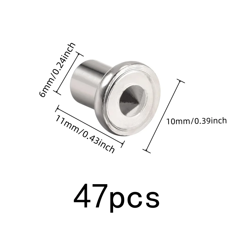47 pcs 6mm Dowel Center Pins with Precision Center Point, ideal for Woodworking Projects and Carpentry Workshop