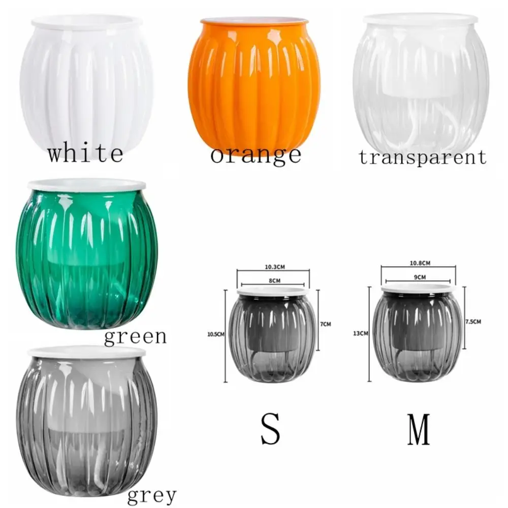 أصيص زهور مائي على الطراز الشمالي مصنوع من البلاستيك مع حبل قطني يمتص الماء وشفاف ومتين