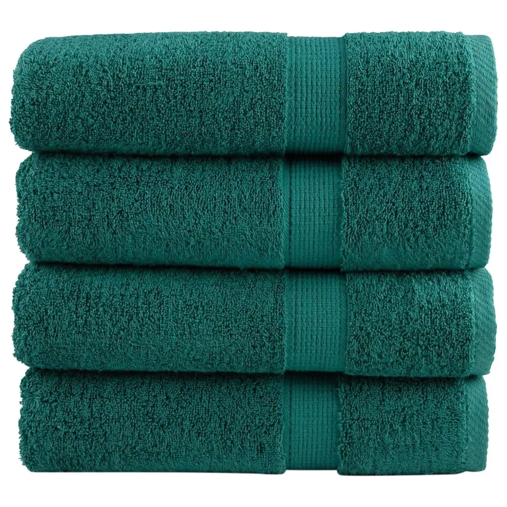 SOLUND Premium 4-Piece Bath Towel Set - 100x150 cm, 600 GSM, Ultra-Soft & Absorbent