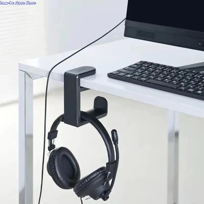 D0UA تحت مكتب Headset Hanger Rotatable Arm Clamp Management Cable Management Rack