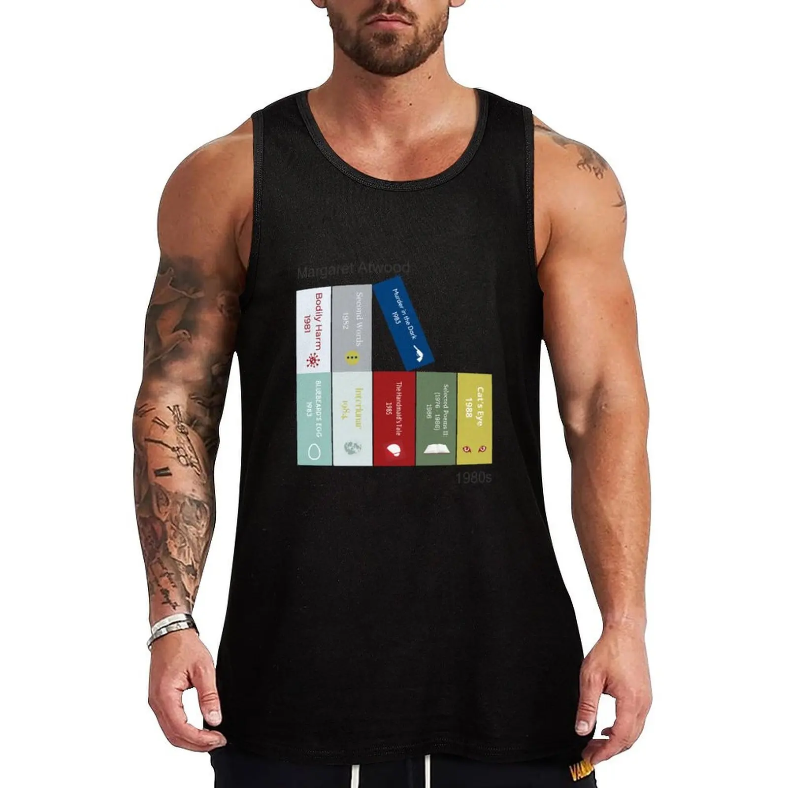 

Margaret Atwood book print, 1980s Tank Top Dry Fit Workout Tank Top Sleeveless Athletic Shirt