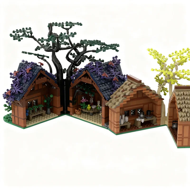 4605pcs MOC Castle Village Mod - Art Craft Village recension och pris