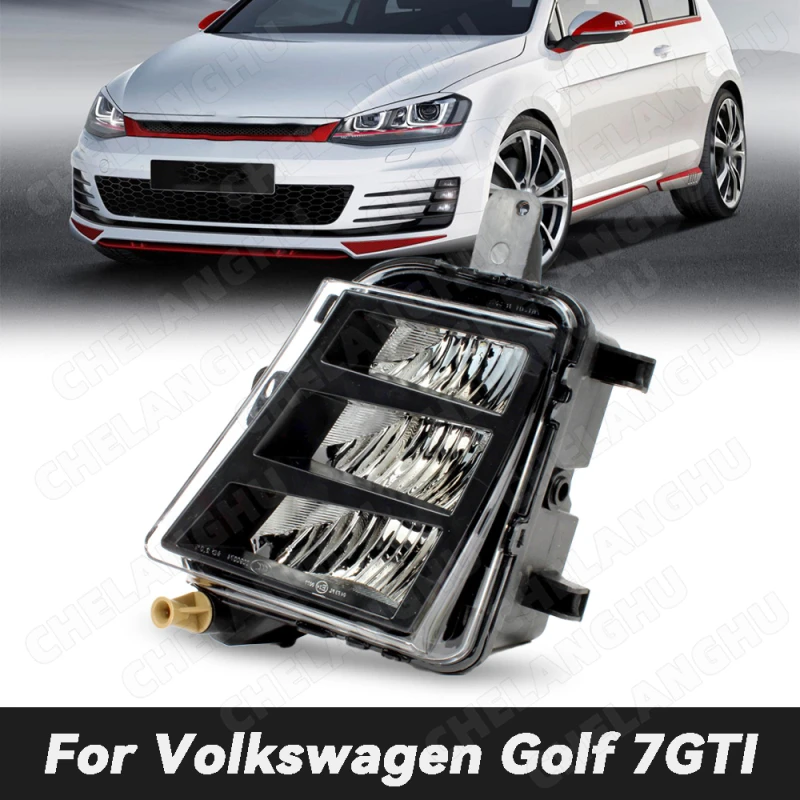 

1 шт., левая сторона, передние дневные ходовые фонари для VW Golf 7 A7 MK7 GTI GTD 2013 2014 2016 2017, фонарь DRL без провода 5G0941699