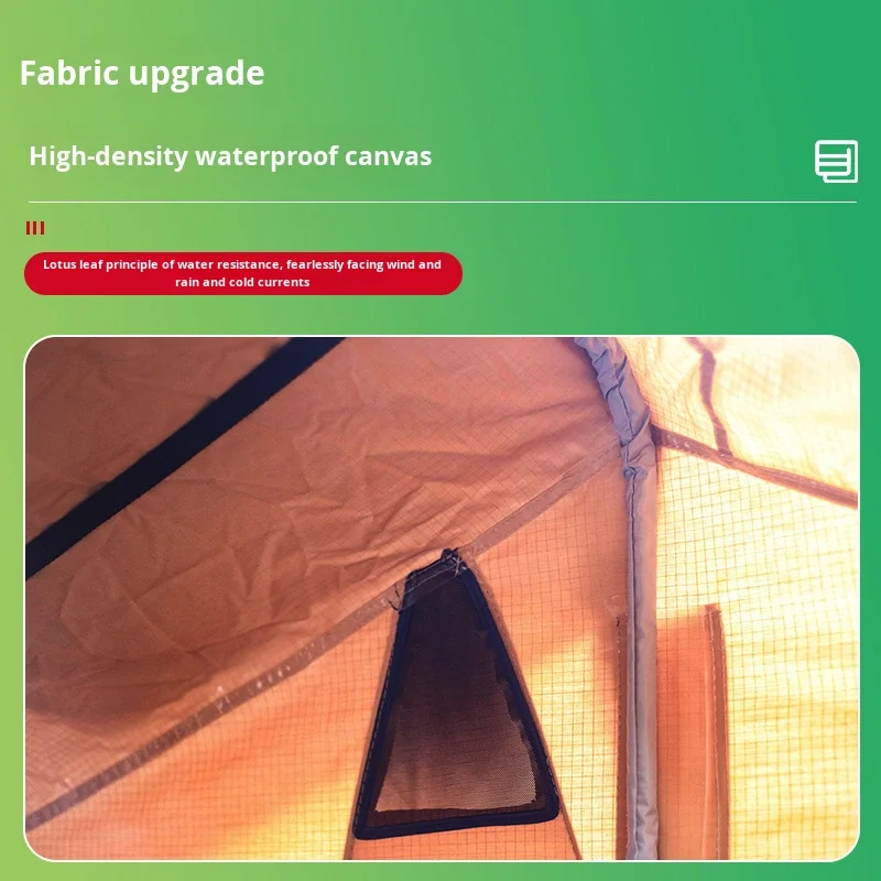 Quick Open Four-season Waterproof Windproof Double Layer Oxford Cloth Roof Top Car Tent for Outdoor Camping Self-driving Tour