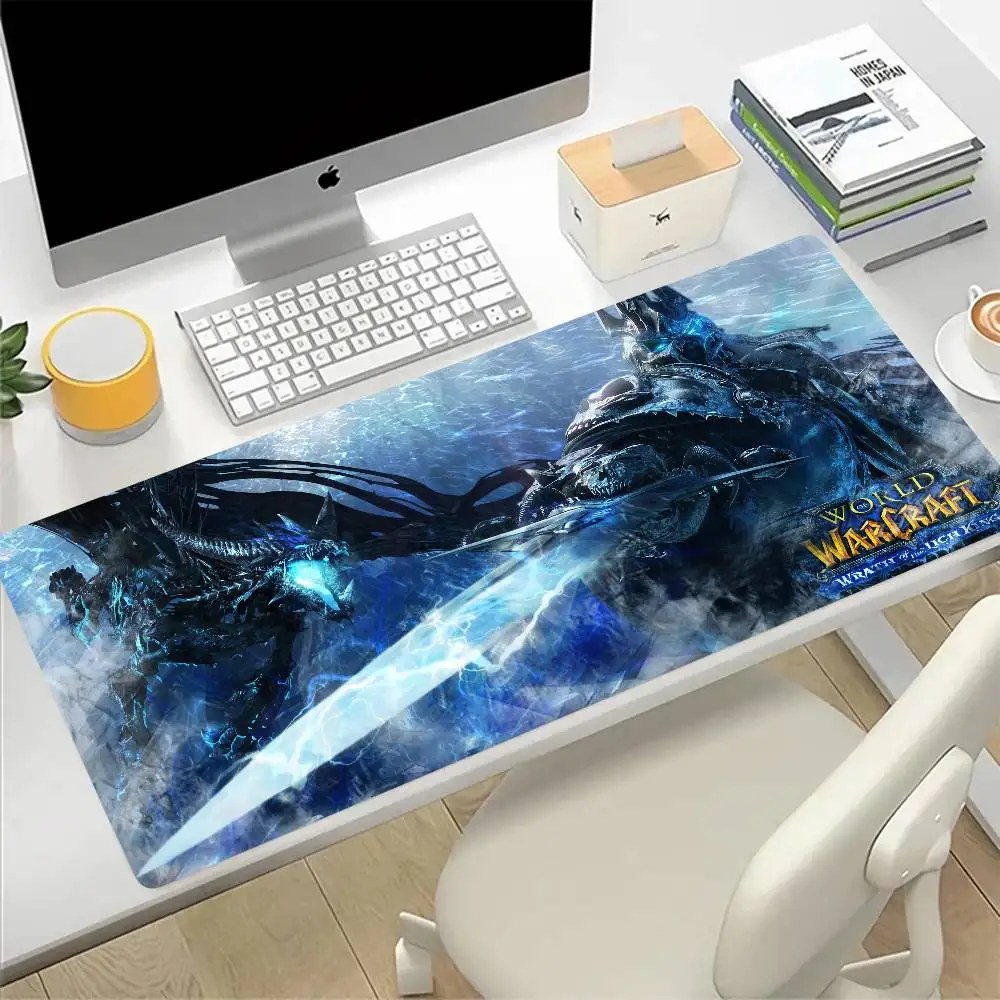World of Warcraft Lich King Large Mouse Pad Gaming Mousepad PC Gamer Computer Office Mouse Mat XXL Laptop Keyboard Mat Desk Pad