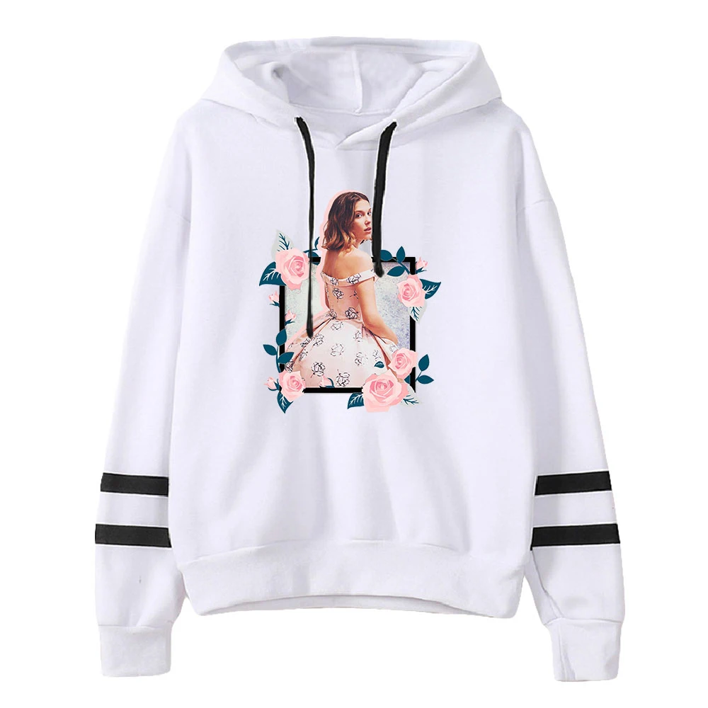 Millie B-Hoodie marrom para homens e mulheres, unissex, sem bolso, barras paralelas, moletons de manga, roupas estilo casual, frete grátis