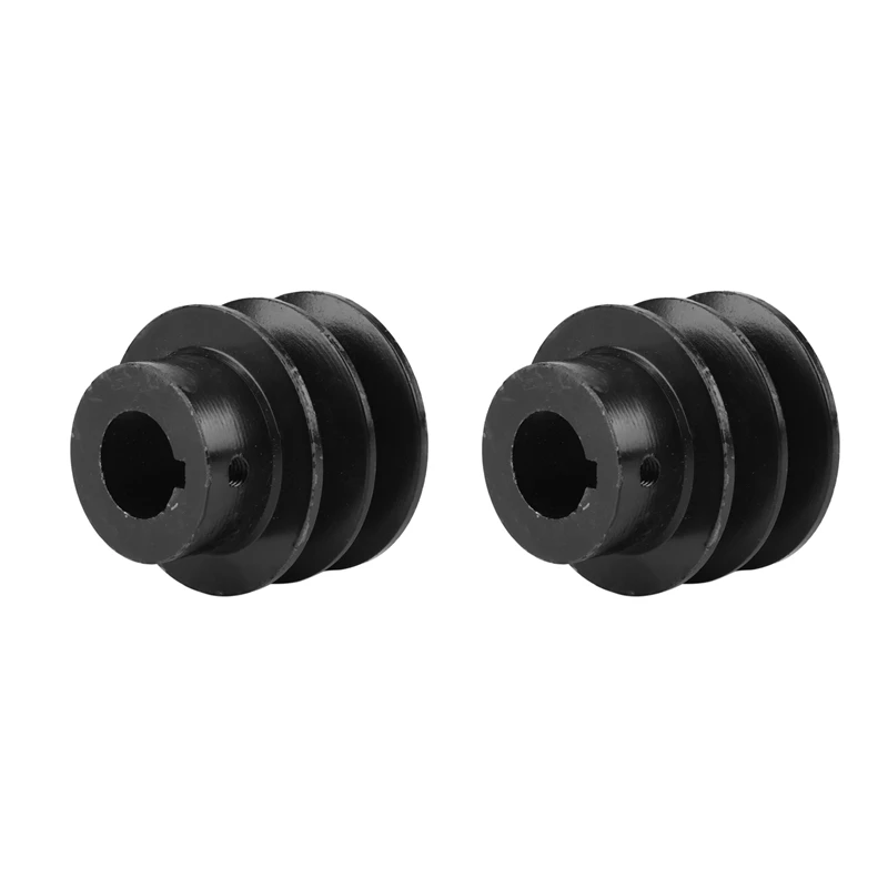 2X V Belt Pulley Bore Die Double Groove For Honda 168F 170F GX110 GX120 GX160 GX200 7HP ATV Go Kart Engines