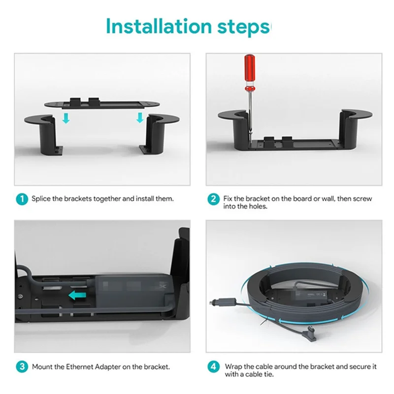 

Dependable-Ethernet Cable Yachts RV Easy Installation Ethernet Adapter Bracket Cable Management Cable Organizer Wall Cable Suppo