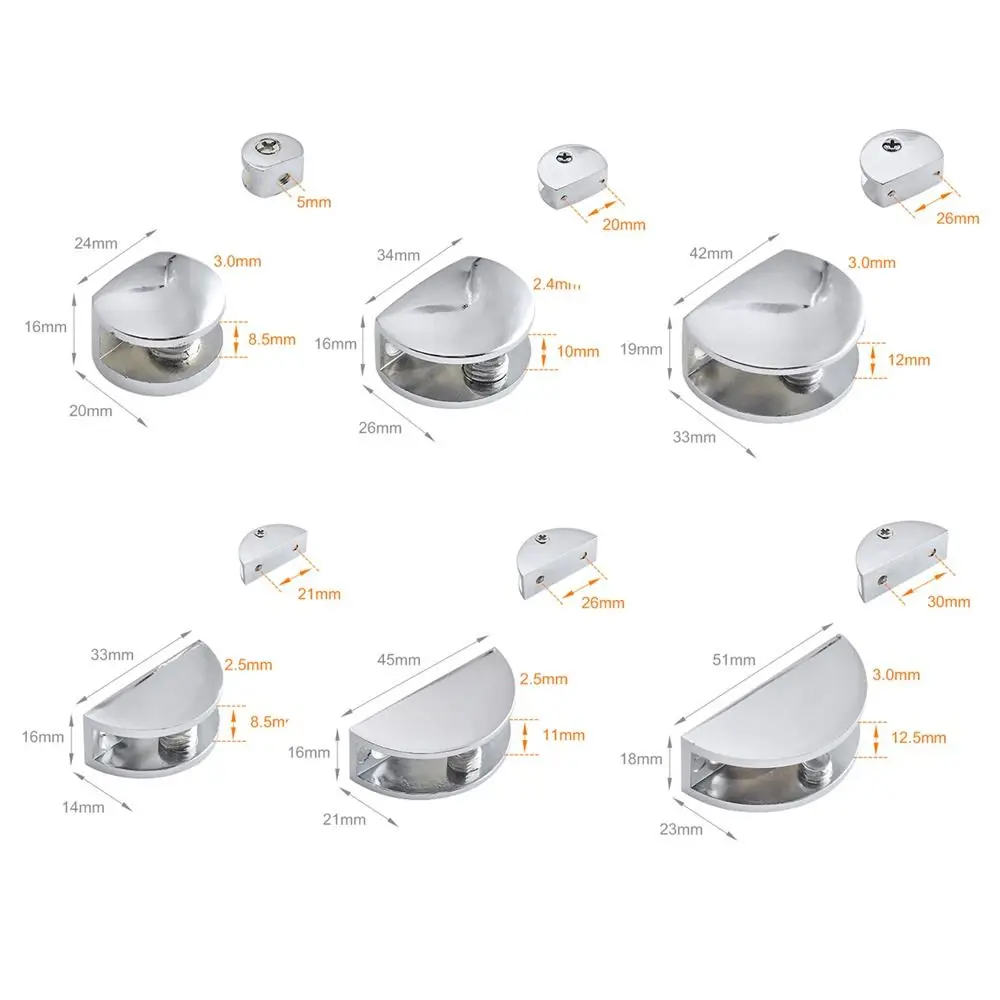 Braçadeira guarda-roupa armário acessórios de móveis porta do armário dobradiça painel suporte prateleira suporte braçadeira vidro prateleiras clipes