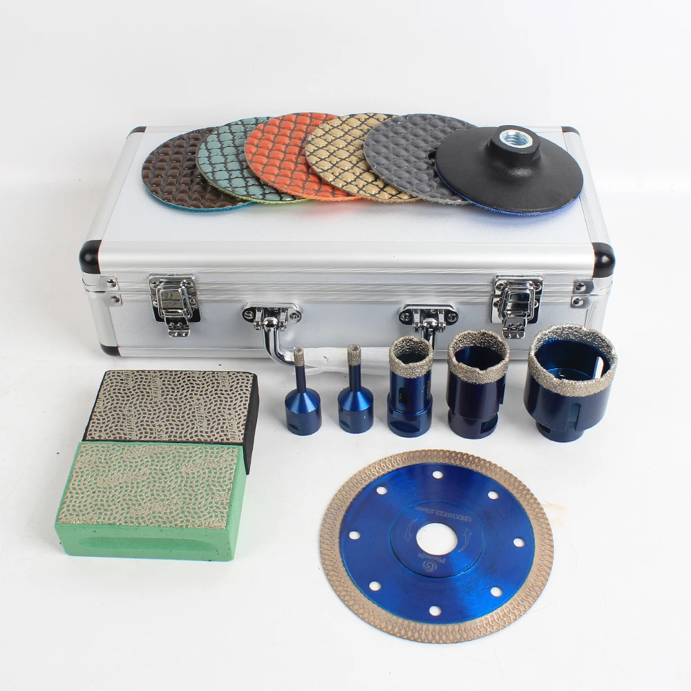 Raizi السيراميك بلاط البورسلين الماس مثقاب الخشب كيت كيف رأى مجموعات مع قطع طحن تلميع القرص ومنصات تلميع اليد