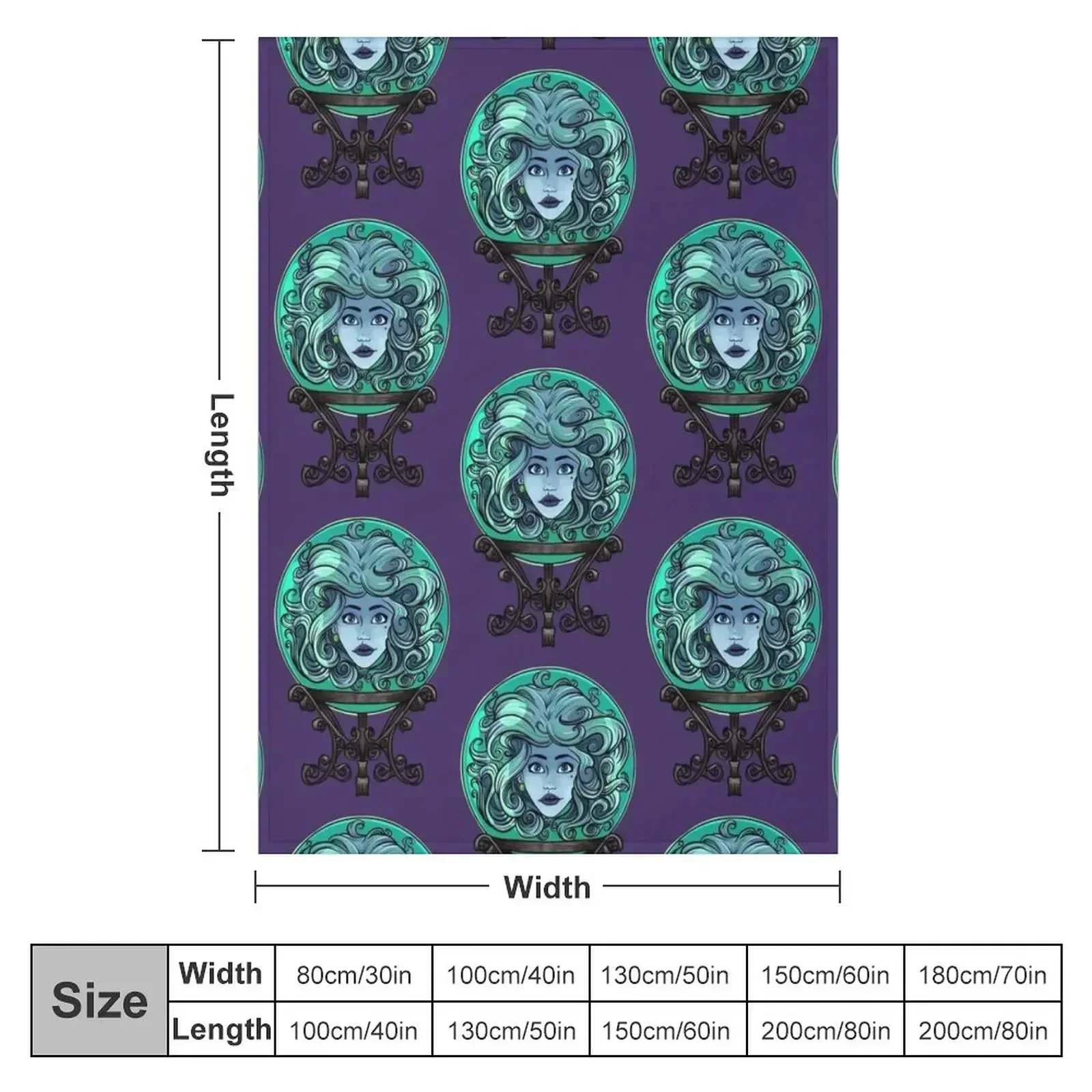 Madame Leota, no background Throw Blanket