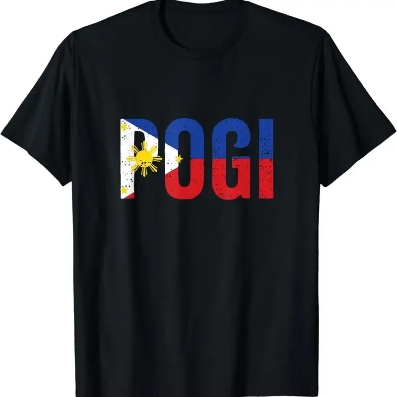 Hilarious Pogi Statement In Philippine Flag Design Idea T Shirt Size S 5Xl