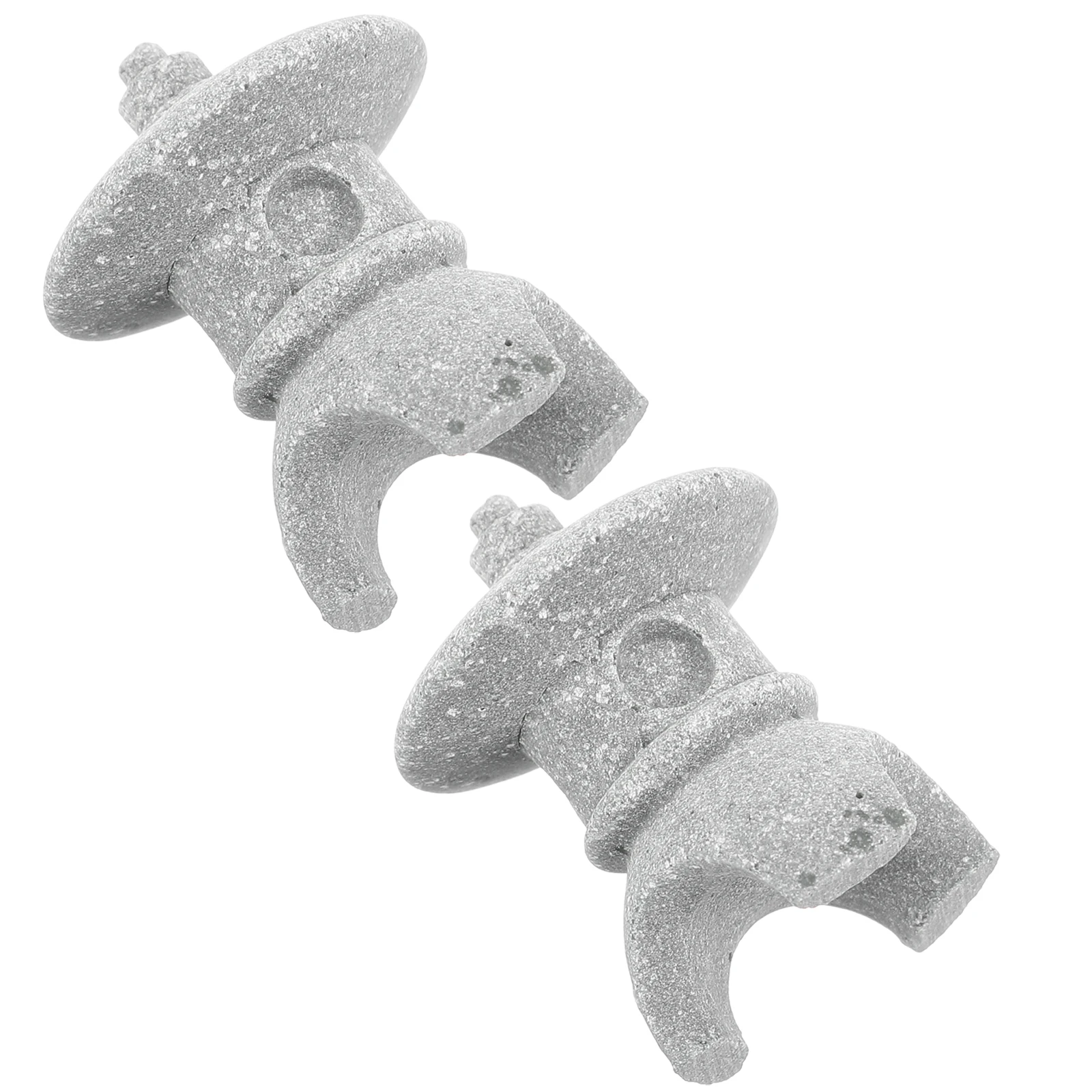 

2 Pcs Miniature Statue Small Lantern Decor Grey Japanese Zen Garden Ornaments Indoor Outdoor Mini Garden Decor