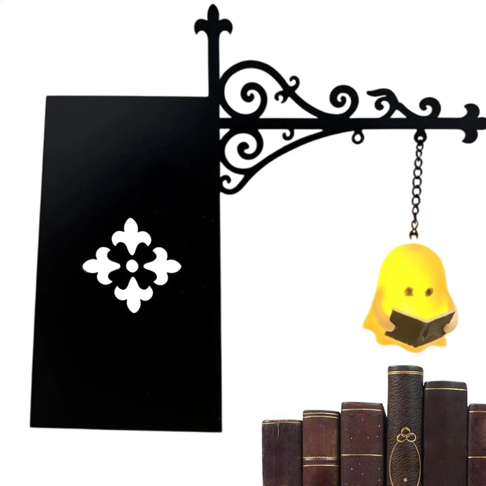 Fantasy Book Shelf Decor Light Halloween Ghosts Bookcase Insert Ornament Bookshelf Lighting Lamp Nightstand Shelf Decor