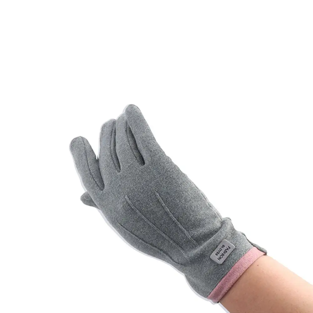 Soft Ladies Cold Protection Driving German Velvet Windproof Cycling Gloves Warmer Mittens Women Gloves Touch Screen Gloves