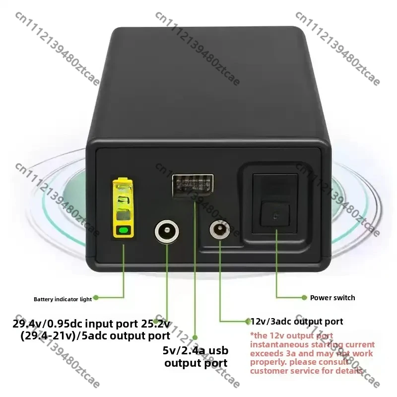 360 Photo Booth Portable Power Bank 44800mAh 12V 24V DC Output Multi-FunctionExternal Battery USB Charger for Event Booth Supply